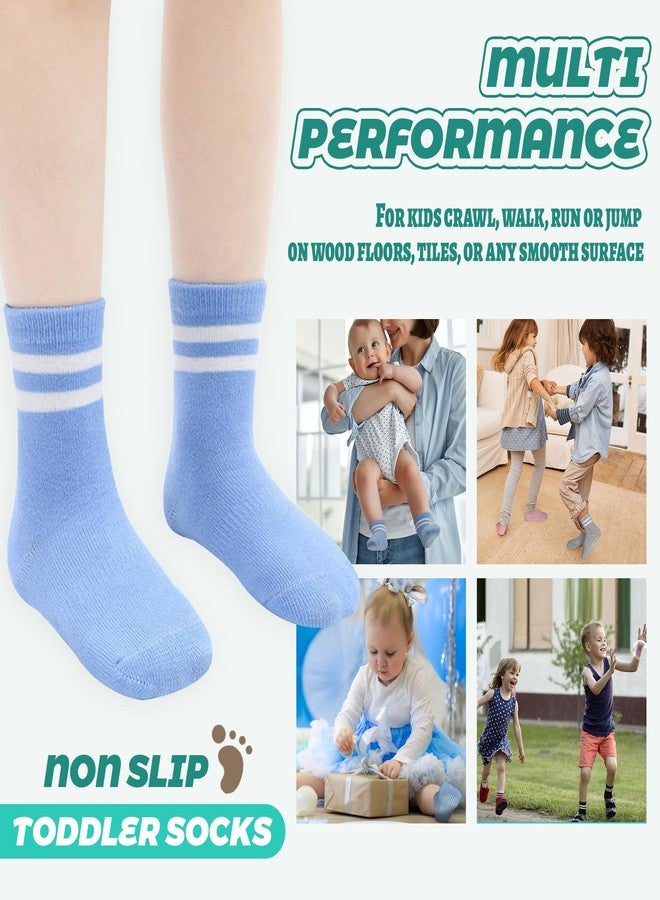 HYCLES 12 Pair Toddler Socks, Kid Non Slip Baby Socks with Grips for Boys/Girls 3-5T - Image 5